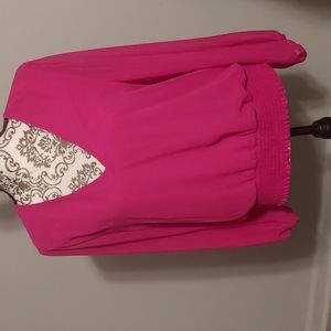 NWT dark pink top